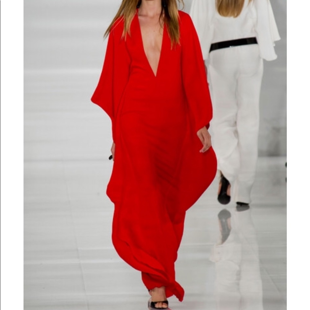 Ralph Lauren Collection Plunging neck gown